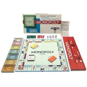 1961 Monopoly Board Game by Parker Brothers Classic Original Vintage